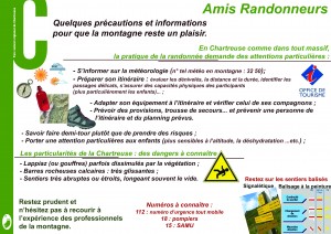 Précautions pour la randonée