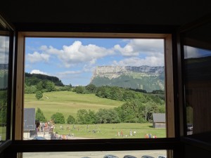 Vue depuis la salle principale- 